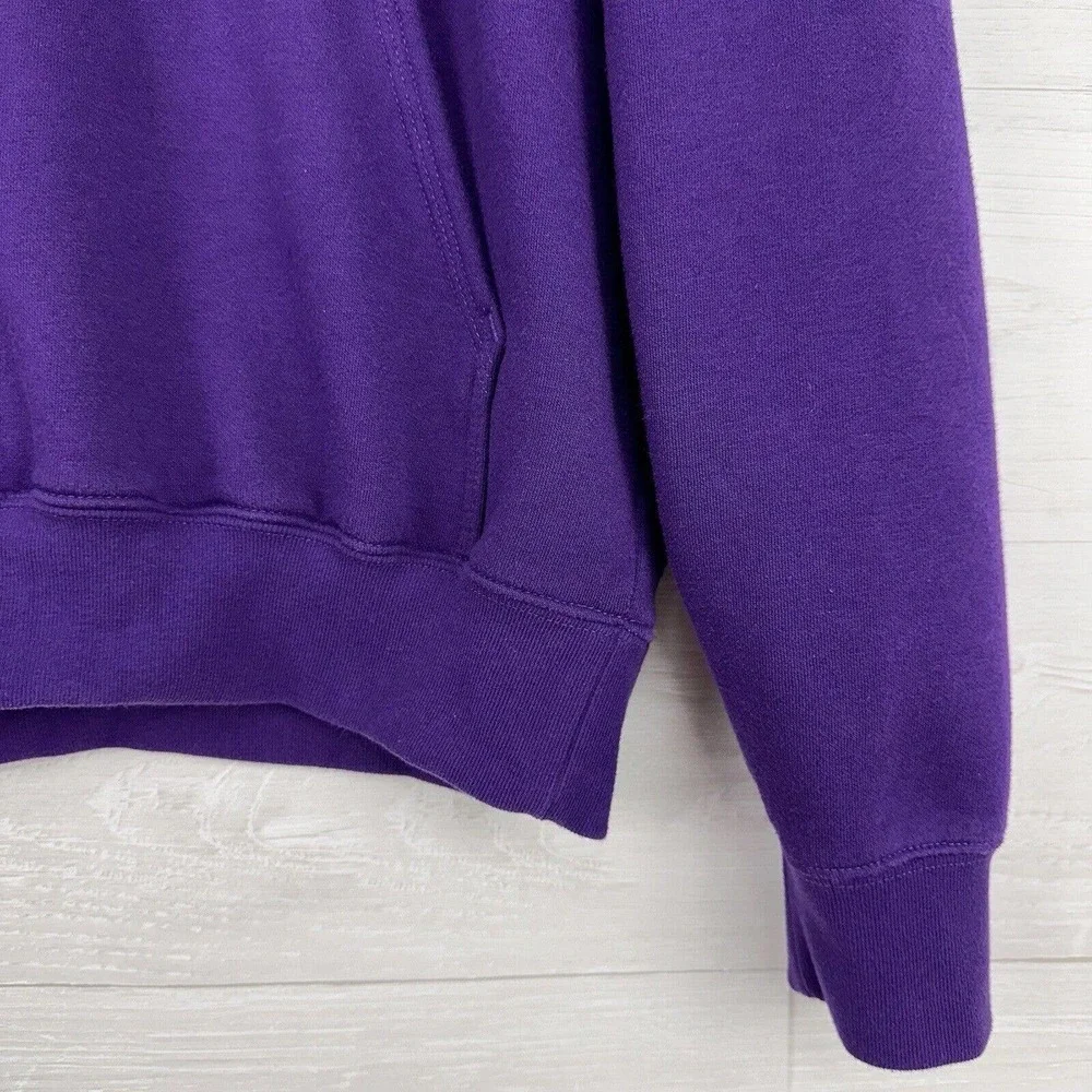 Five Hills Quackity Night Drive Hoodie Sweatshirt‎ Men Size Medium Purple Fleece